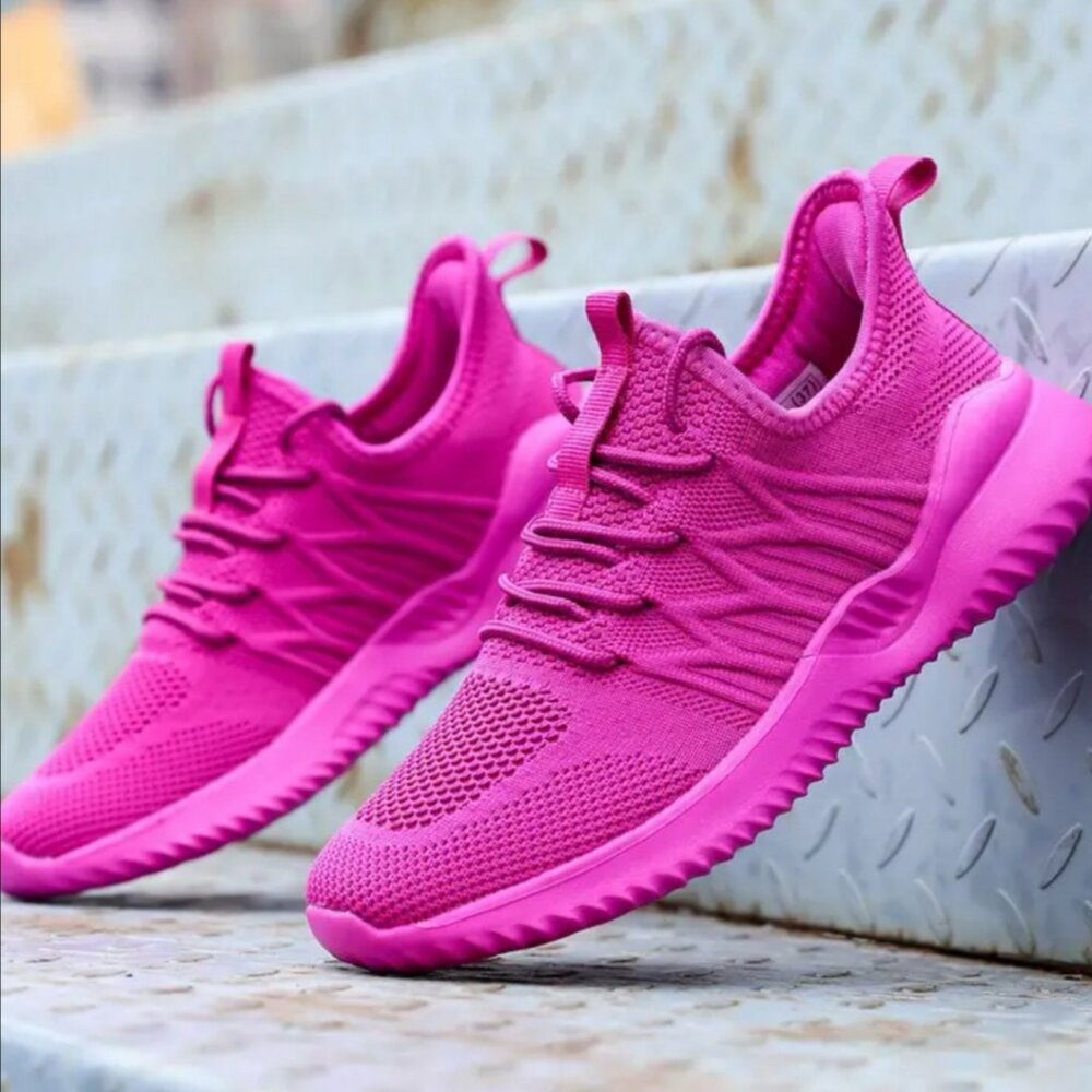 Pink Running Gym Walking Sneakers Shoes 10